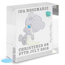 Personalised Tiny Tatty Teddy Medium Crystal Block Image Preview